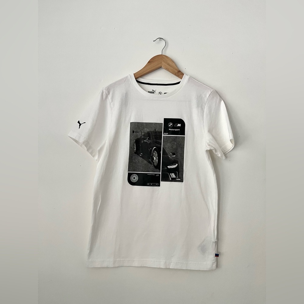 Puma White BMW M Motorsport Men's Graphic Tee - Picture 2 of 7